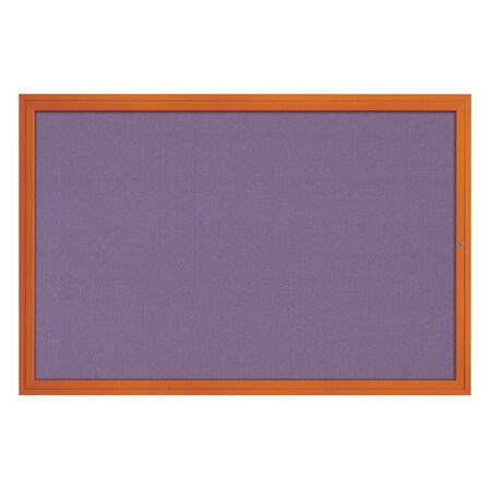 United Visual Products Slim Enclosed Corkboard, 24"x36", White Alum Frame/Cork UVEB2436-WHITE-CORK